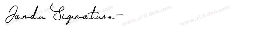 Jandu Signature字体转换